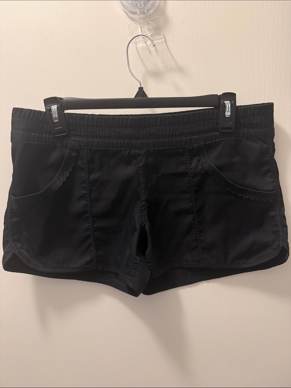 lululemon athletica Black Women's Athletic Shorts - Stretch Pocket Design